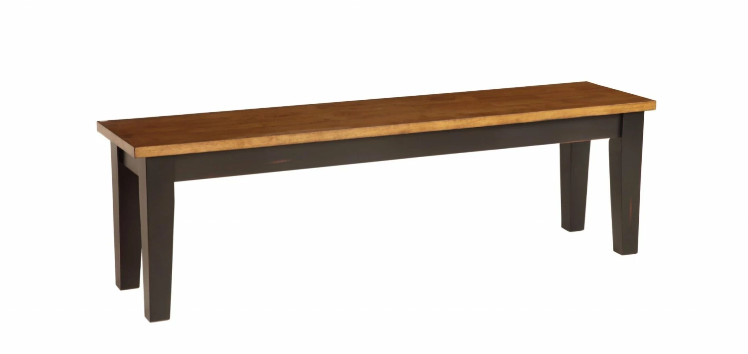 Discount π HomeRoots Two Tone Harvest Finish Hardwood Bench 𧨠4 Discount π HomeRoots Two Tone Harvest Finish Hardwood Bench 𧨠- Image 2