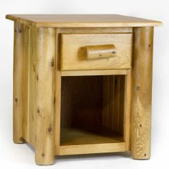 Best Sale π HomeRoots Natural Wooden One Drawer Nightstand π