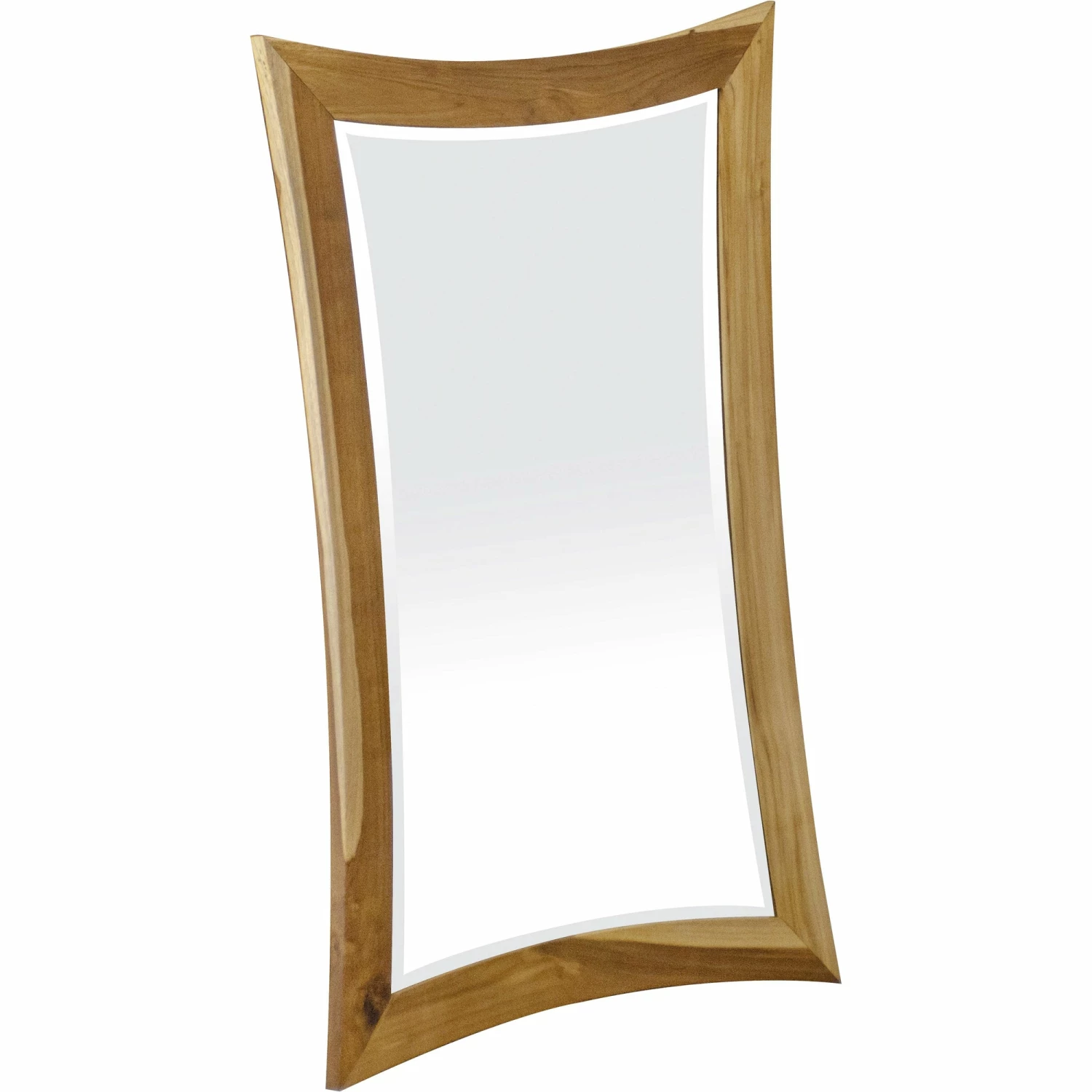 Best deal π HomeRoots Modern Curves Solid Teak Wall Mirror π 4 Best deal π HomeRoots Modern Curves Solid Teak Wall Mirror π - Image 2