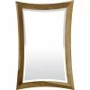 Best deal 🎉 HomeRoots Modern Curves Solid Teak Wall Mirror 😍 -Dining Room Shop 376660 2