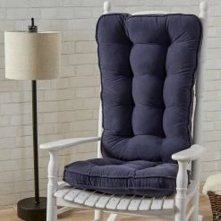 Best Pirce 🥰 Greendale Home Fashions Hyatt Jumbo Rocking Set of 2 Chair Cushions 💯