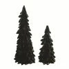 Top 10 ❤️ Valyria LLC dba Transpac ❄ Christmas Polyester Green Set of 2 Velvet Emerald Trees 🎉 -Dining Room Shop G7740DS