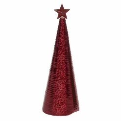Best deal 🥰 Valyria LLC dba Transpac Foam Red 🎁 Christmas Ribbon Wrapped Tree Decor ⭐