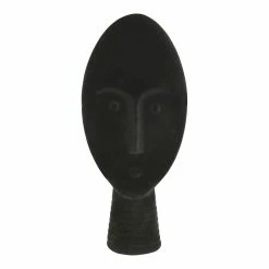 Buy ✔️ HomeRoots Black Velvet Face Tabletop Sculpture ✨