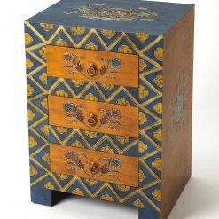 Coupon 😀 HomeRoots Exotic Hand Painted 3-Drawer Accent Chest 🤩