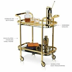 Best Pirce ๐ True Fabrications Inc Viskiยฎ Gold Bar Cart ๐ 12 Best Pirce ๐ True Fabrications Inc Viskiยฎ Gold Bar Cart ๐ -Dining Room Shop ahgmu9n7hfjtljlivznx
