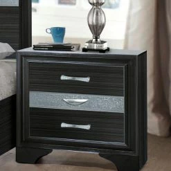 Best deal π₯° HomeRoots Black and Bling Nightstand π