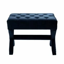 Budget 🔥 INSPIREDHOME CO Kenny Velvet Tufted Ottoman 🎁 -Dining Room Shop an4mtbsijbxfpmlfjzqu
