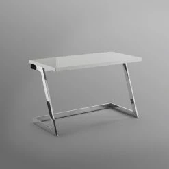 Wholesale ✨ INSPIREDHOME CO Malana High Gloss Lacquer Finish Writing Desk 🔔 -Dining Room Shop anzbzis7oxnfa2zigzyi