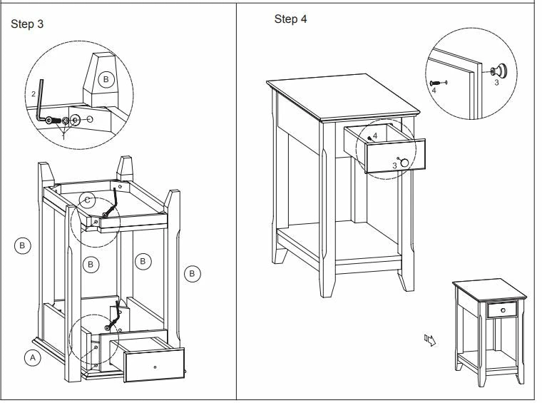Cheap π HomeRoots Cutie Compact Single Drawer End Table βοΈ 6 Cheap π HomeRoots Cutie Compact Single Drawer End Table βοΈ - Image 4