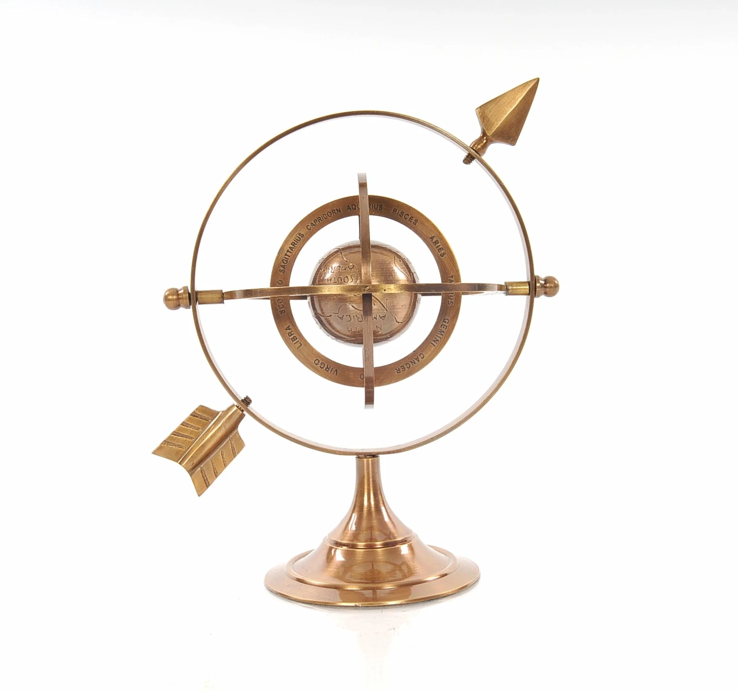 Best Pirce 𧨠HomeRoots Burnished Brass Armillary Desktop Sculpture π 4 Best Pirce 𧨠HomeRoots Burnished Brass Armillary Desktop Sculpture π - Image 2