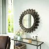 Flash Sale ⌛ HomeRoots Black Leaf Round Mirror 🛒 -Dining Room Shop bbo48qvxoz2rr3njesot