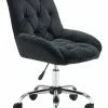 Promo 🔥 HomeRoots Extra Comfy Velvet Rolling Desk Chair 👍 -Dining Room Shop bxqek7z1wnkstbutdvwr scaled