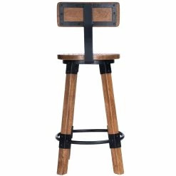 Best Sale 😉 HomeRoots Sturdy Wood and Metal Counter Stool 👏 -Dining Room Shop dbvevftxvffotp4mz2i4