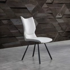 Best deal π HomeRoots Faux Leather Set of 2 Dining Chairs π