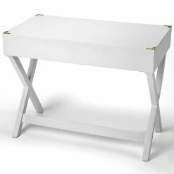 Top 10 ⭐ HomeRoots Glossy White Writing Desk 😉 -Dining Room Shop echhueacz0tqu1khfgg1