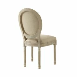 Deals 😀 INSPIREDHOME CO Cylas Linen Upholstered Armless Dining Chair 🎉 -Dining Room Shop ednuvxnn2ai7tc1quk1q