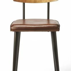 Flash Sale π€© HomeRoots Metal and Wood Leather Dining Chair π 12 Flash Sale π€© HomeRoots Metal and Wood Leather Dining Chair π -Dining Room Shop elmtjderycqck01h3pon