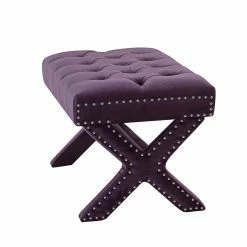 Budget 🔥 INSPIREDHOME CO Kenny Velvet Tufted Ottoman 🎁 -Dining Room Shop emukbuot3a4dxf9f7mfr 2cc52a22 0c6f 4b9b 98f5 d1f8cd1c66c6