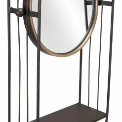 Outlet βοΈ HomeRoots Industrial Gray Mirror Shelf β¨