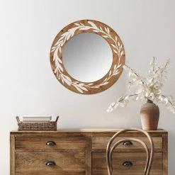 Deals π HomeRoots Darcy Carved Wood Wall Mirror π