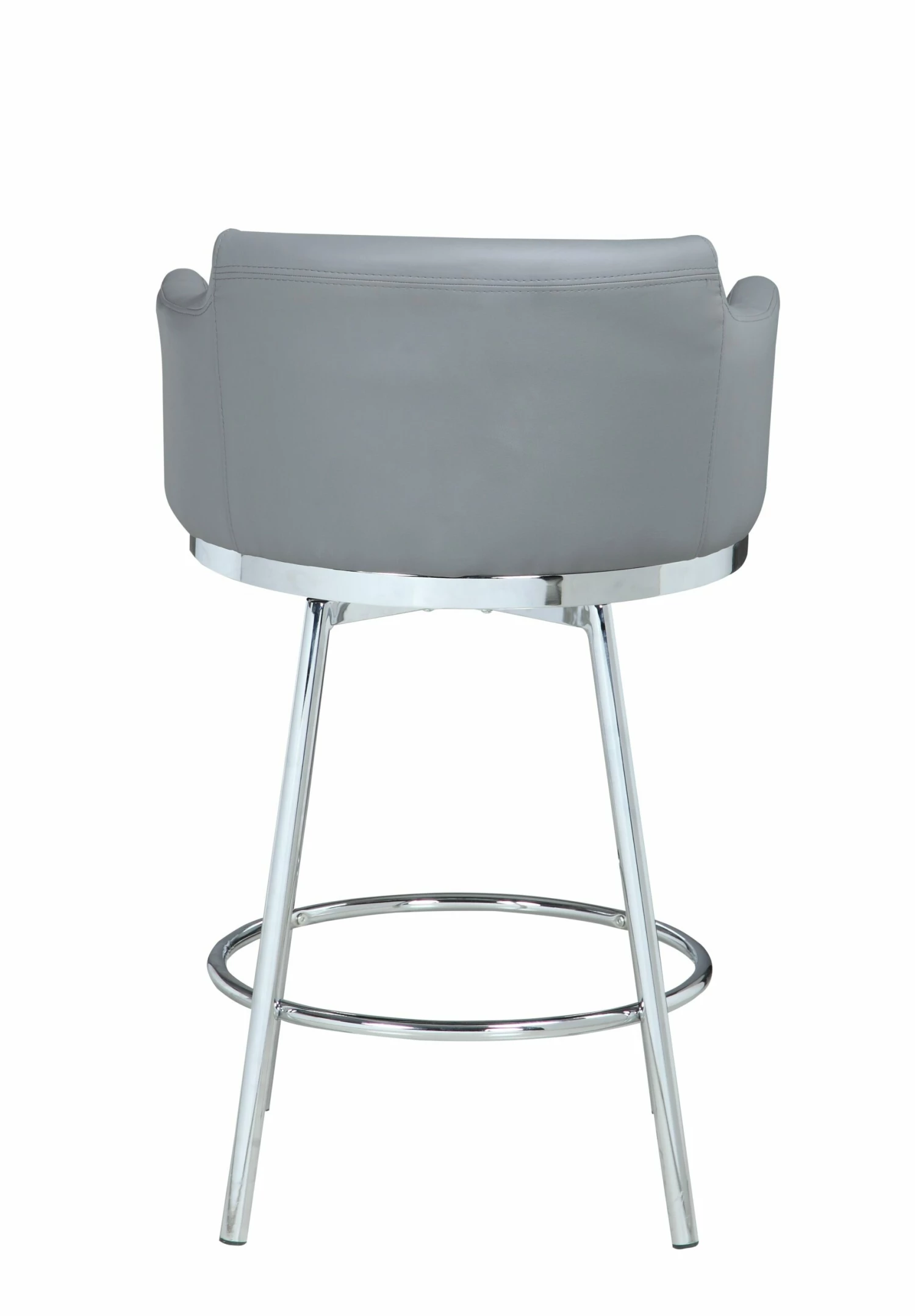 Flash Sale π Chintaly Imports Silver Modern with Memory Swivel Club Bar Stool π 6 Flash Sale π Chintaly Imports Silver Modern with Memory Swivel Club Bar Stool π - Image 4