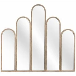 Deals 🧨 HomeRoots Antiqued Gold Deco Shape Mirror 🎉 -Dining Room Shop flzxlhjg9cxpudi4m3ji