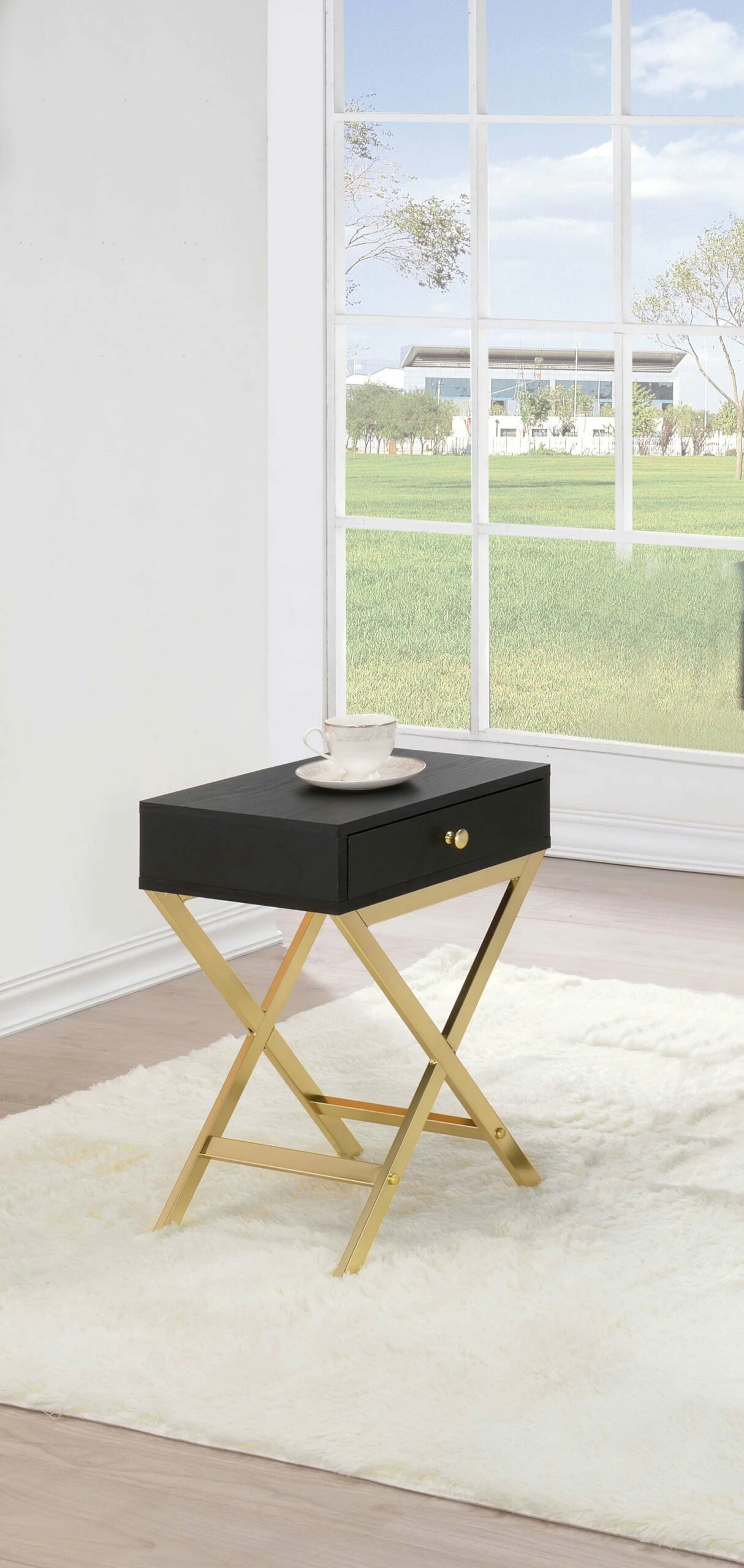 Best Sale π HomeRoots Black Brass Single Drawer Side Table π€© 3 Best Sale π HomeRoots Black Brass Single Drawer Side Table π€©