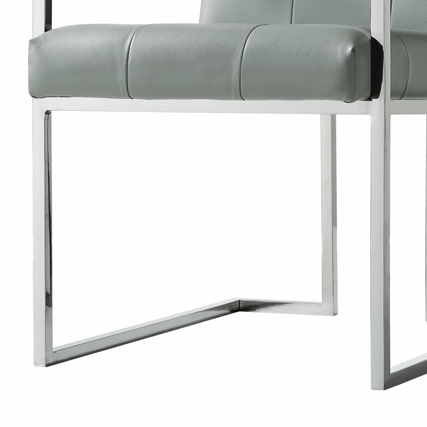 Best deal π INSPIREDHOME CO PU Leather Button Tufted with Stainless Steel Chrome Frame Square Arm Set of 2 Dining Chairs β 10 Best deal π INSPIREDHOME CO PU Leather Button Tufted with Stainless Steel Chrome Frame Square Arm Set of 2 Dining Chairs β - Image 8