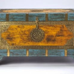 Buy ⌛ HomeRoots Painted Brass Inlay Storage Trunk ✨ 12 Buy ⌛ HomeRoots Painted Brass Inlay Storage Trunk ✨ -Dining Room Shop fwwcoxith74cmnlkag7d
