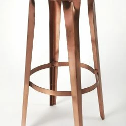 Wholesale π― HomeRoots Rustic Copper Backless Bar Stool π