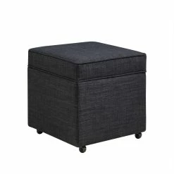 Budget π INSPIREDHOME CO Michael Linen Wheeled Storage Cube Ottoman π 12 Budget π INSPIREDHOME CO Michael Linen Wheeled Storage Cube Ottoman π -Dining Room Shop gg1tezukiq2kgv39xue5