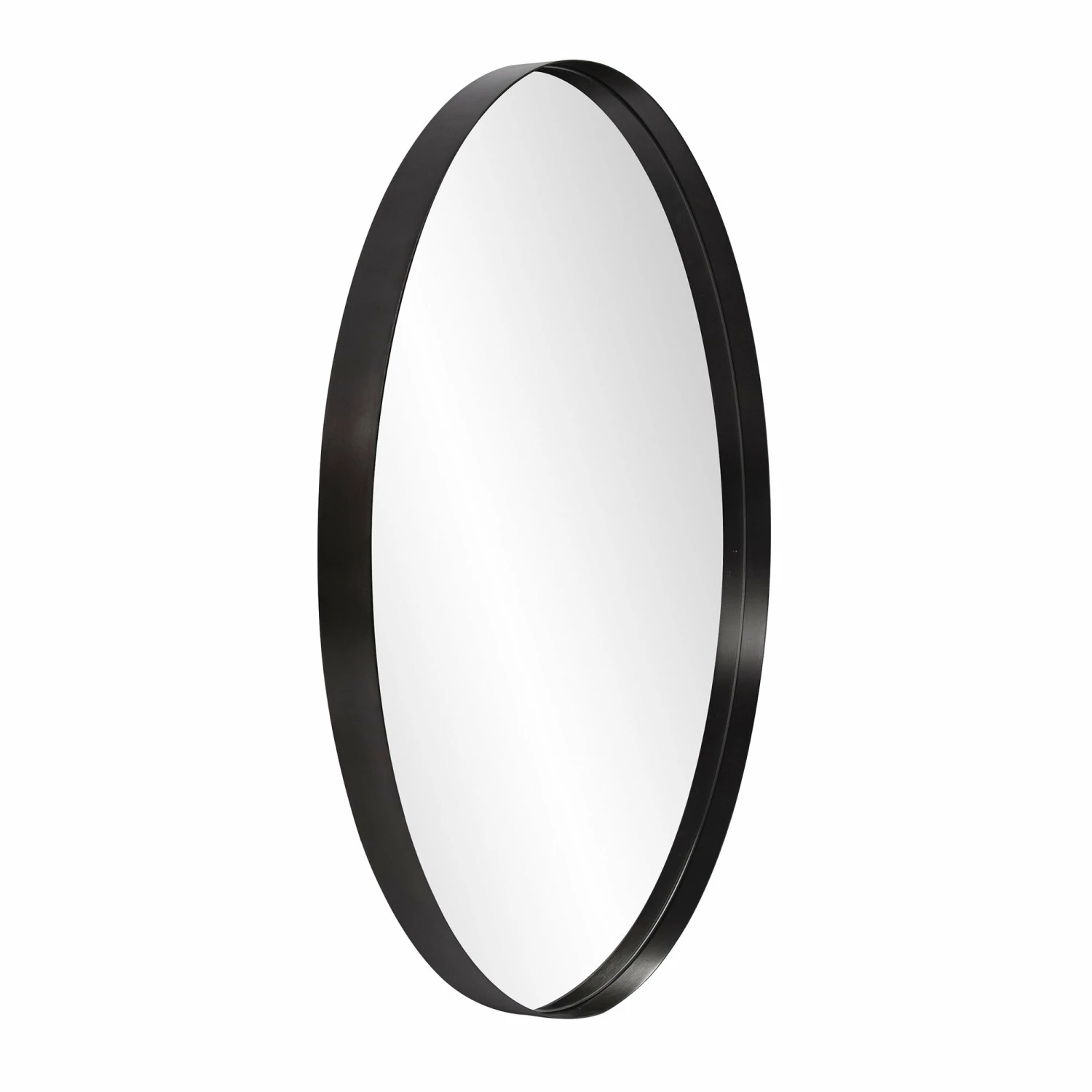New π HomeRoots Round Brushed Black Finish Wall Mirror π 4 New π HomeRoots Round Brushed Black Finish Wall Mirror π - Image 2