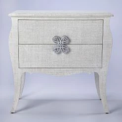 Deals 🌟 HomeRoots Felicia White Raffia Accent Chest 😉