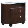 Brand new ❤️ HomeRoots Contemporary with Glass Top Dark Wood Finish Nightstand 😉 -Dining Room Shop gwe5o1upk2skbgdd9biu 2c1c0491 ee42 41e4 b26b badc0221ceb6