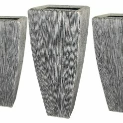 New π HomeRoots Sandstone Distressed and Ribbed Long Square Planter βοΈ