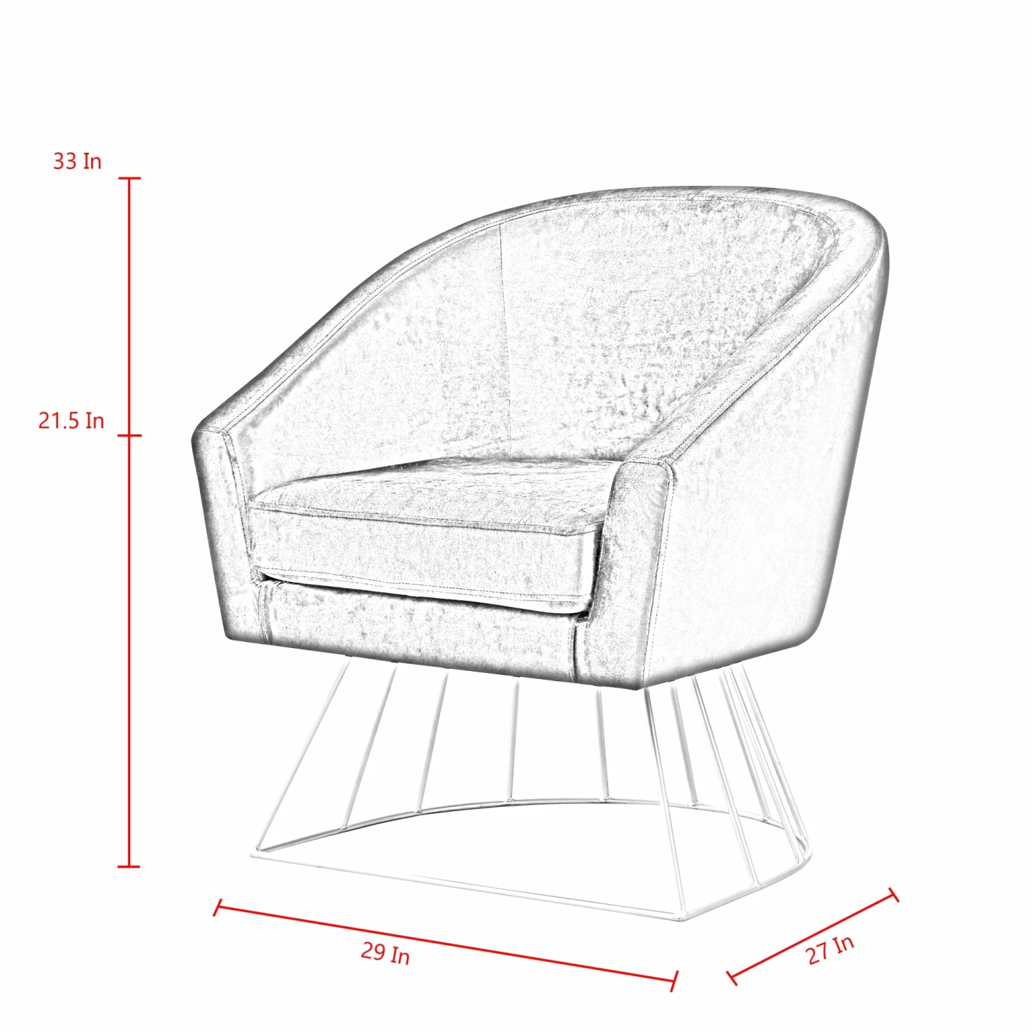 Hot Sale π INSPIREDHOME CO Angelina Velvet Accent Chair π₯ 10 Hot Sale π INSPIREDHOME CO Angelina Velvet Accent Chair π₯ - Image 8