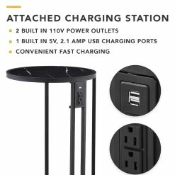 New 🥰 INSPIREDHOME CO Caitlin End Table 🛒 -Dining Room Shop jzzssqt0uenmcjgg3zy7