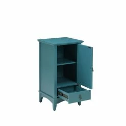 Cheap 🌟 HomeRoots Pop of Color Teal Accent Cabinet 🤩 -Dining Room Shop knla4ezoqrct18rzrmrc