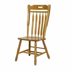Deals 🎁 HomeRoots Harvest Oak Hardwood Dining Chair ✔️