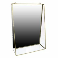 Best reviews of ✔️ HomeRoots Gold Metal Vanity Mirror with Shelf ❤️
