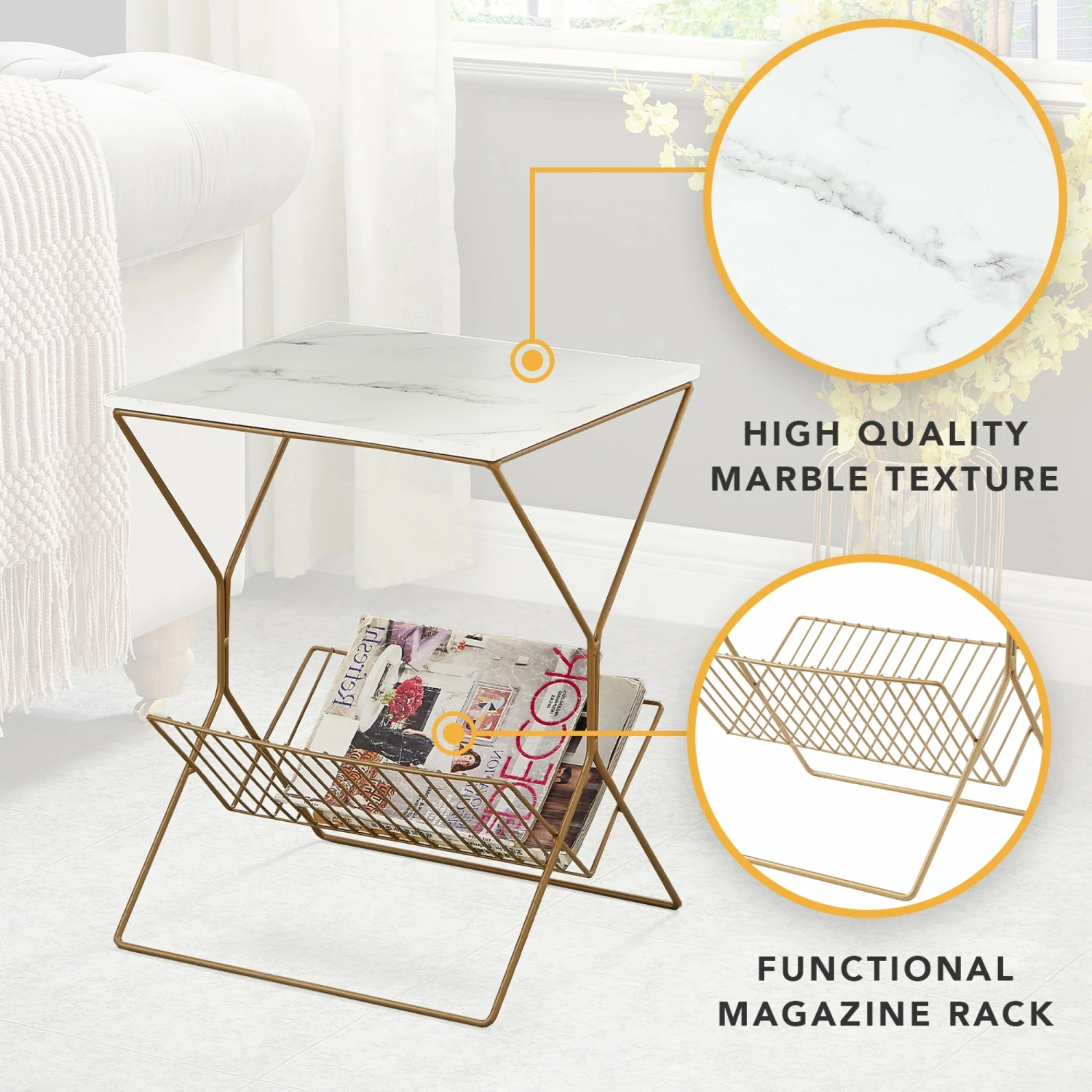 Best Pirce π₯ INSPIREDHOME CO Emmitt End Table π 10 Best Pirce π₯ INSPIREDHOME CO Emmitt End Table π - Image 8