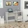 Cheap 🔔 HomeRoots White Finish Wood with Three Drawers Computer Desk ✔️ -Dining Room Shop m4mc2w9pyfwn3cyy8b4d