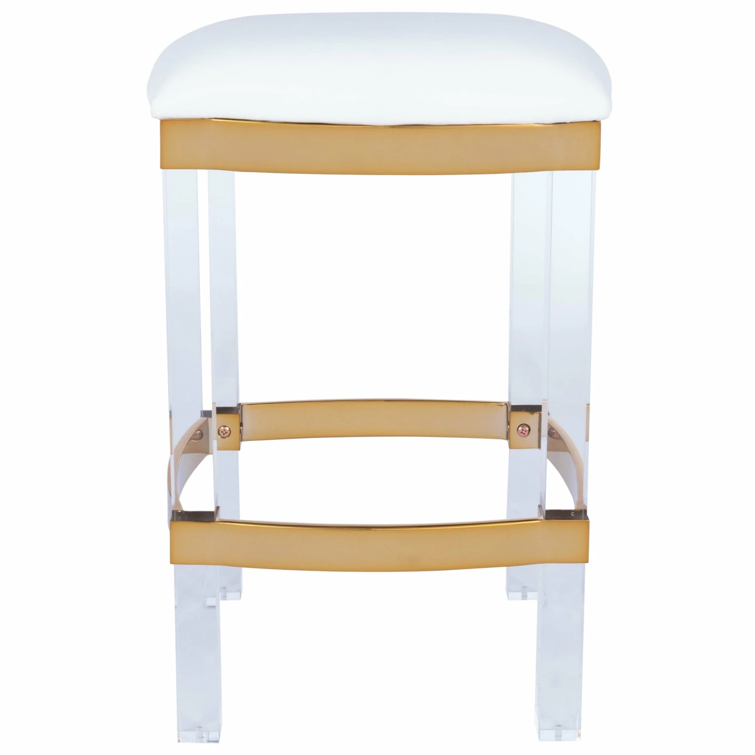 Best deal π HomeRoots Acrylic and Polished Gold Counter Stool π 4 Best deal π HomeRoots Acrylic and Polished Gold Counter Stool π - Image 2