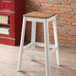 Discount β¨ HomeRoots Natural Wood Bar Stool π