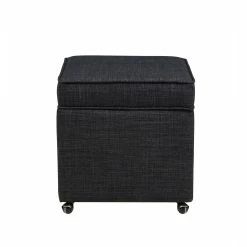 Budget π INSPIREDHOME CO Michael Linen Wheeled Storage Cube Ottoman π 13 Budget π INSPIREDHOME CO Michael Linen Wheeled Storage Cube Ottoman π -Dining Room Shop nm2d6acfngv7ahkt722p
