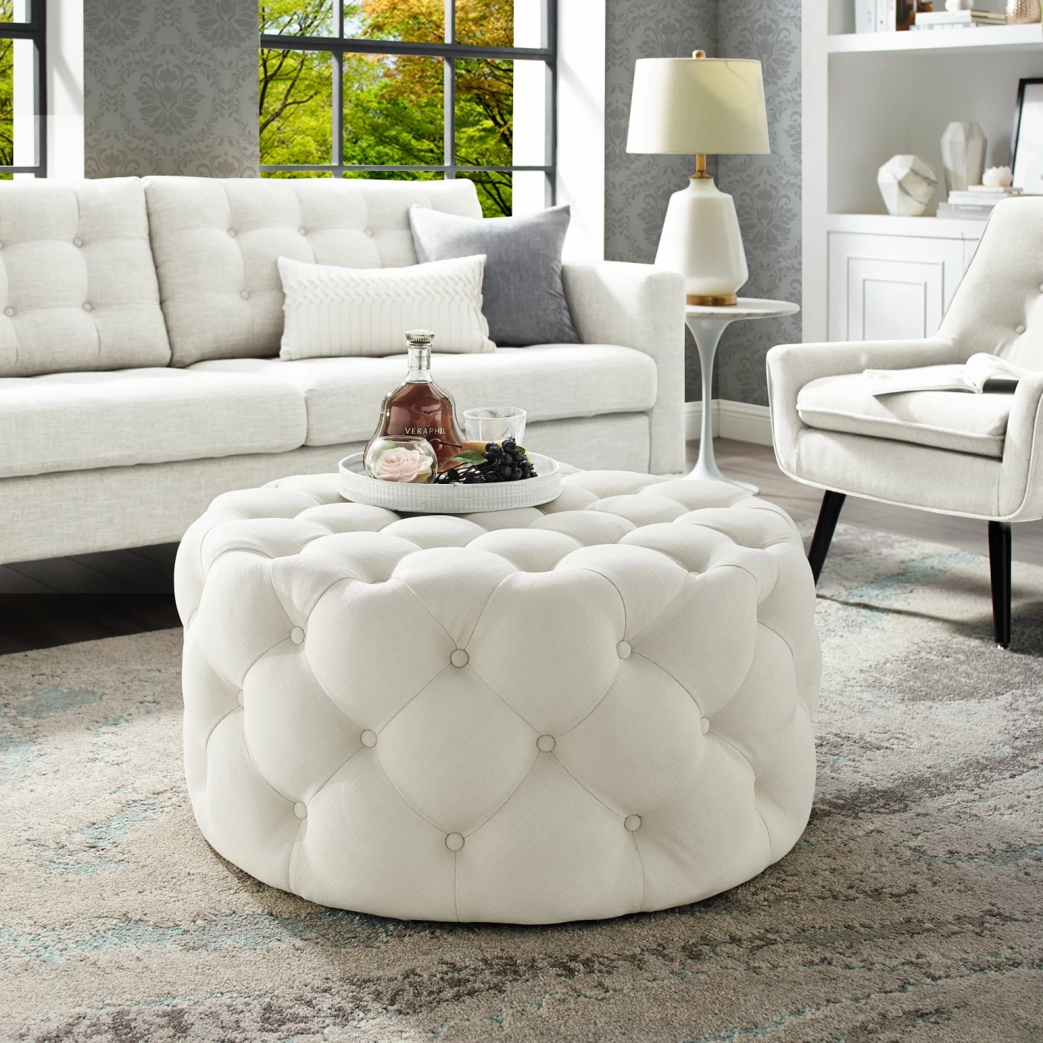 Best Pirce π INSPIREDHOME CO Thelma Velvet Cocktail Ottoman π 8 Best Pirce π INSPIREDHOME CO Thelma Velvet Cocktail Ottoman π - Image 6
