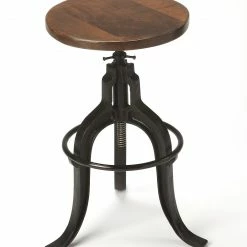 Discount 😀 HomeRoots Iron Revolving Bar Stool ✔️