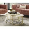 Cheapest ⭐ INSPIREDHOME CO Dana Marble Top Round Coffee Table 🧨 -Dining Room Shop psb6m4baftwpd01ychhd