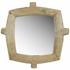 Coupon β HomeRoots Natural Wooden Wall Mirror π